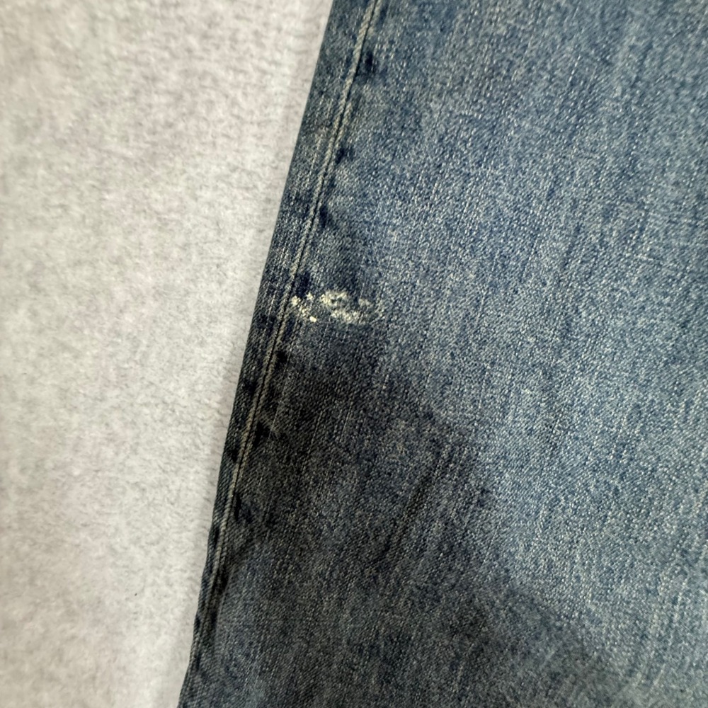 Hugo Boss HB1 Mens 34x34 Straight Leg Blue Denim Jeans Button Fly Orange Label - Picture 4 of 15